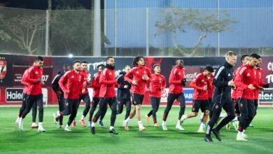 تدريبات-بدنية-وفنية-في-مران-الأهلي-الختامي-قبل-مواجهة-زد