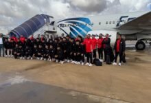 بعثة-منتخب-الناشئين-تصل-ليبيا-والقنصل-العام-في-استقبالها